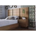 Ver imagem 2 de Cabeceira Cama Solteiro com Mesa 80/90 Zurique Mel