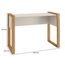 Ver imagem 5 de Mesa Office 5030 Moderno MDF-MDP 107,5cm Freijo Qmovi