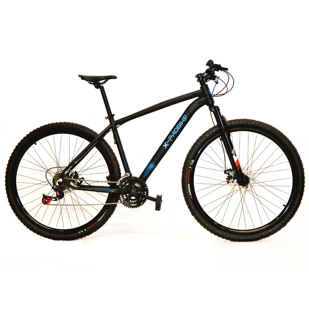 Bicicleta Aro 29 Freio a Disco 21v Preto e Azul X-PROBIKE:19 - 1