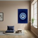 Ver imagem 1 de Quadro Uma Mandala com Um Olho Grego - 70x50cm:moldura Branca