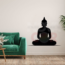 Ver imagem 1 de Adesivo de Parede Silhueta Buda Preto - 88x1m