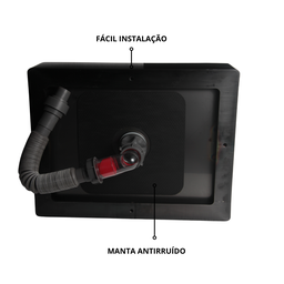 Cuba Retangular Banheiro Aço Inox 304 Preta Válvula Click - 6