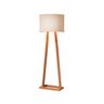 Luminária De Chão Cúpula Linho Pés Madeira Viena Envio Já Moveis House - 5