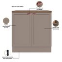 Ver imagem 5 de Balcão para Cozinha 80cm com Tampo Unna