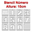 Ver imagem 4 de Stencil Molde Vazado para Pintura Números 10cm de Altura