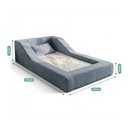 Ver imagem 2 de Cama Montessoriana Infantil Noah Espuma com Colchão Bouclê Azul Desk Design