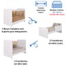 Quarto Bebê Completo Berço Americano Bem 3em1 Guarda Roupas 4 Portas Cômoda 1 Porta Bolinha 100% Mdf - 4
