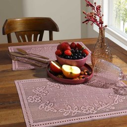 Jogo Americano Renda Interlar 4p Color Rose - 2