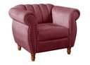 Ver imagem 3 de Poltrona Realeza Cor:Suede Bordô 110