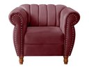 Ver imagem 2 de Poltrona Realeza Cor:Suede Bordô 110