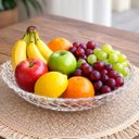 Ver imagem 1 de Fruteira Saladeira Vidro Redonda Centro Mesa Cozinha de 30cm