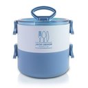 Ver imagem 1 de Pote Marmita de 2 Andares 1600 Ml - Joy Azul
