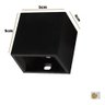 Arandela Mini Led 2w Branco Quente Cubo Bivolt - Preto - 110v/220v - 5
