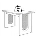 Ver imagem 7 de Mesa de Jantar Valentina Mdf com 4 Cadeiras Estofadas Suede Joli Molci