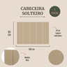 Cabeceira Solteiro 100x60 Cama Box Modulada Reta - 2