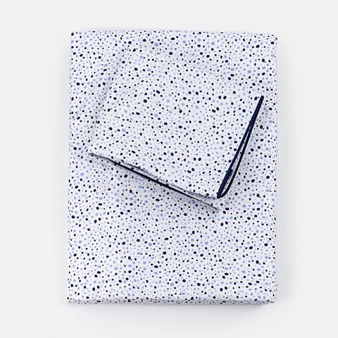 Capa de Duvet Emporio Twist - Solteiro Blue Gardenia