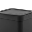 Ver imagem 3 de Jogo de Lixeiras para Cozinha e Banheiro 2,5l 2 Peças Trium Preta - ou