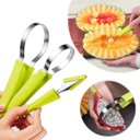 Ver imagem 1 de Fatiador de Frutas 4 em 1 Cortador Melância Melão Aço Inox