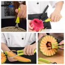 Ver imagem 4 de Fatiador de Frutas 4 em 1 Cortador Melância Melão Aço Inox