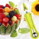 Ver imagem 3 de Fatiador de Frutas 4 em 1 Cortador Melância Melão Aço Inox