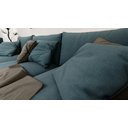 Ver imagem 2 de Poltrona Pétala Base em Linho:11-azul Pés Madeira Claro