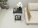Ver imagem 2 de Mesa Alta, Mesa de Canto, Mesa de Apoio, Mesa de Bebedouro, Mesa Lateral Branco e Preto