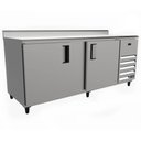 Ver imagem 1 de Balcão Refrigerado Ar Forçado Venâncio 2 Portas 554 Litros Vbsr20 2000 220v Externo em Inox -