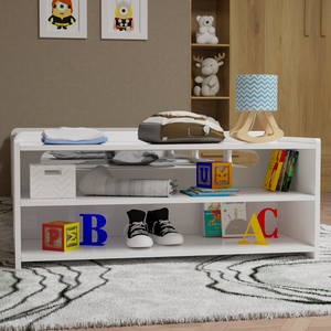 Organizador Infantil Mdf Nicho Horizontal com 2 Prateleiras para Decoração