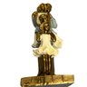 Escultura Familia Decorativa em Resina Pai Mãe Casal de Filhos - 3