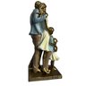 Escultura Familia Decorativa em Resina Pai Mãe Casal de Filhos - 6