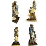 Escultura Familia Decorativa em Resina Pai Mãe Casal de Filhos - 8