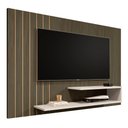 Ver imagem 1 de Painel Veneza Suspenso de Parede com Prateleiras Design Moderno de Mdf para Tv até 50 Polegadas