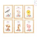 Ver imagem 6 de 6 Quadros Decorativos C/ Moldura Animais da Fazenda Menina:branca