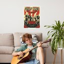 Ver imagem 1 de Quadro Decorativo Guns N Roses Poster 33x24cm:moldura Branca