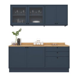 Cozinha Compacta 4 Peças 6 Portas 3 Gavetas com Tampo Sevilha - 4
