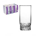 Ver imagem 2 de Jogo 6 Copos de Vidro 330ml Cristal Diamond Vinho Suco Água 330ml