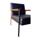 Ver imagem 3 de Conjunto de 2 Poltronas Decorativas Fontana Courino Preto