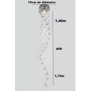 Ver imagem 6 de Kit 02 Lustres Modernos De Cristal Base 15cm De Diâmetro:1,70m/bivolt