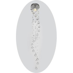 Kit 02 Lustres Modernos De Cristal Base 15cm De Diâmetro:1,70m/bivolt - 2