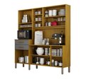 Ver imagem 2 de Kitão New Lion 179 cm com 7 Portas e 2 Gavetas Cinamomo/Cinza