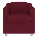 Ver imagem 3 de Kit 8 Poltronas Decorativa Reforçada Recepção Clinica Salão Suede Marsala