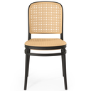 Ver imagem 2 de Cadeira em Polipropileno com Assento e Encosto com Relevo Estilo Palha Roma:preto