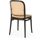 Ver imagem 4 de Cadeira em Polipropileno com Assento e Encosto com Relevo Estilo Palha Roma:preto