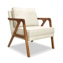 Ver imagem 1 de Poltrona Decorativa Mona para Sala de Estar Linho Off White - Montanaris Decor