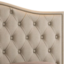 Ver imagem 6 de Cabeceira Estofada Cama Box Queen 1,60 Viana para Quarto em Linho Bege - Larbelle