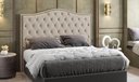 Ver imagem 1 de Cabeceira Estofada Cama Box Queen 1,60 Viana para Quarto em Linho Bege - Larbelle