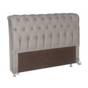 Ver imagem 1 de Cabeceira para Cama Box Casal Bom Pastor Sofistic Estofada Veludo Luxo Creme