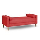 Ver imagem 1 de Recamier Berlim 1,20m Suede Vermelho - Inova Decorações