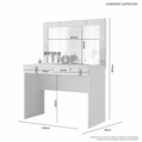 Ver imagem 3 de Penteadeira Camarim Capricho Jcm Movelaria - Off