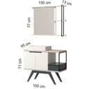 Ver imagem 2 de Conjunto de Banheiro Berton Ocean 1,00 Cosmo/azul/br